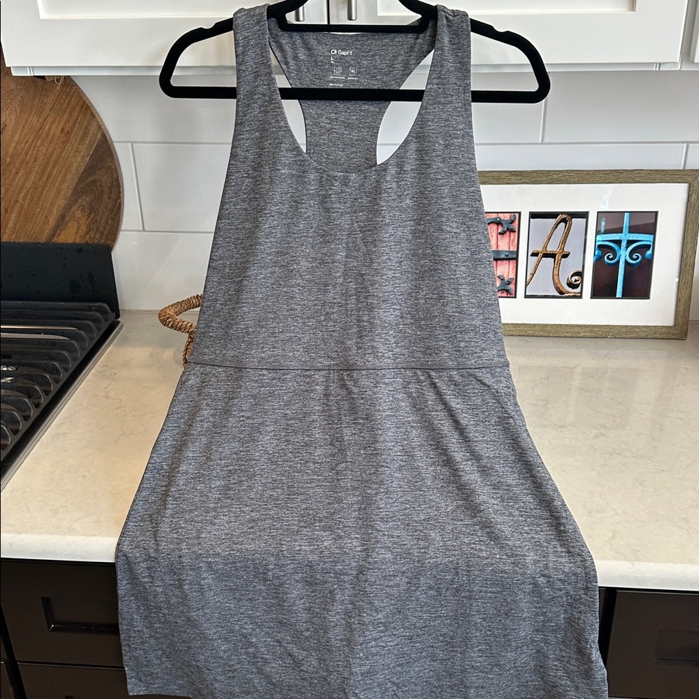 GAP Gray GapFit Sleeveless athletic dress. NWT